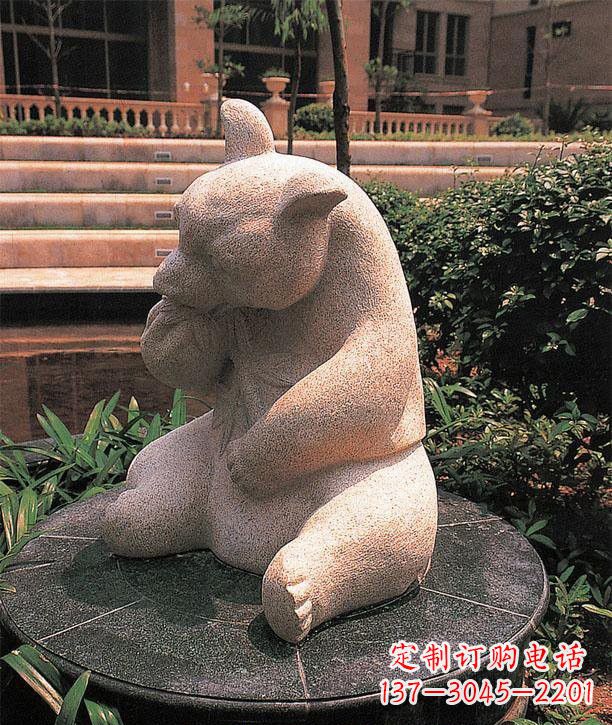湖北石雕熊猫