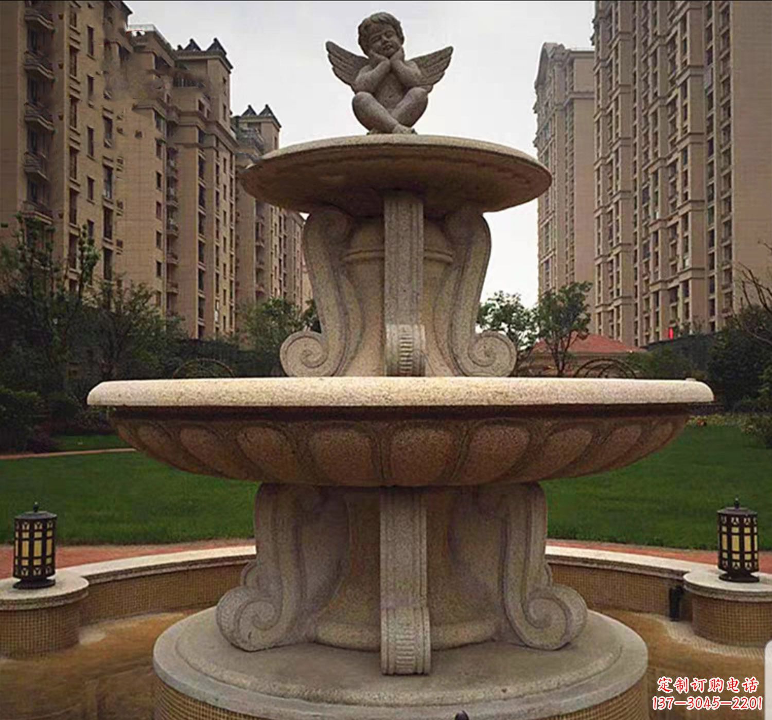 湖北石雕鱼喷泉