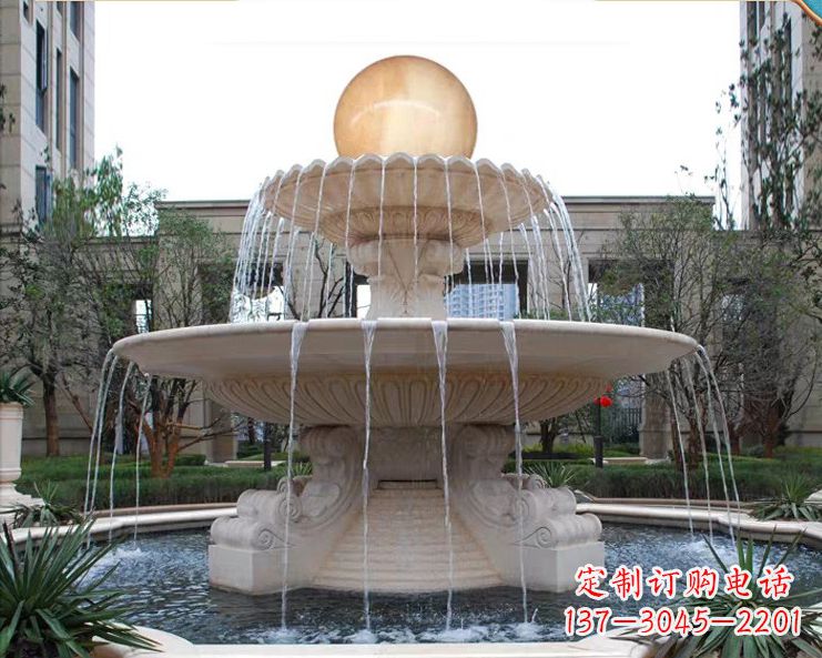 湖北石墩喷泉石雕