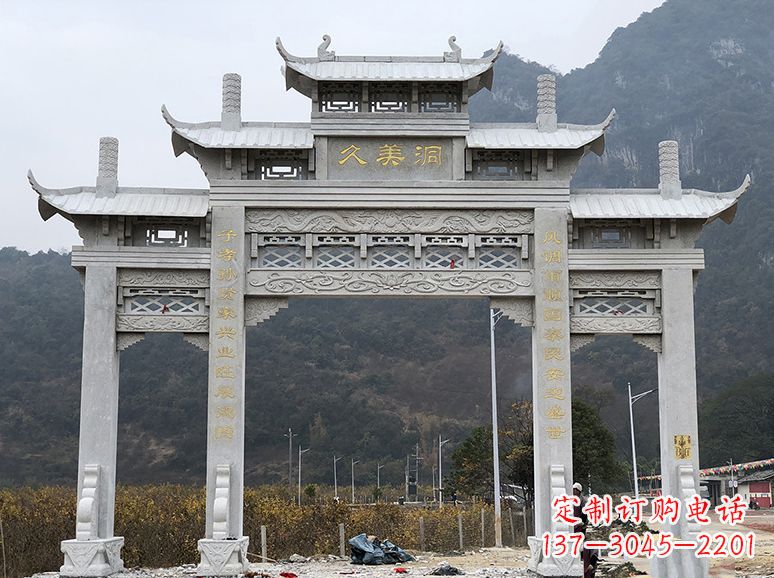 湖北石牌坊 石雕