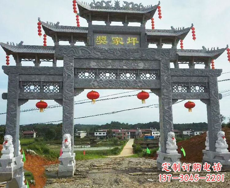 湖北石牌坊石雕