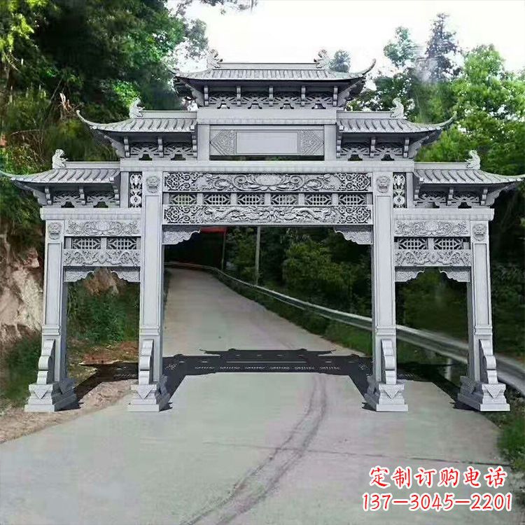 湖北石牌楼青石牌坊