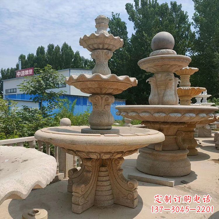 湖北石喷泉 石雕刻