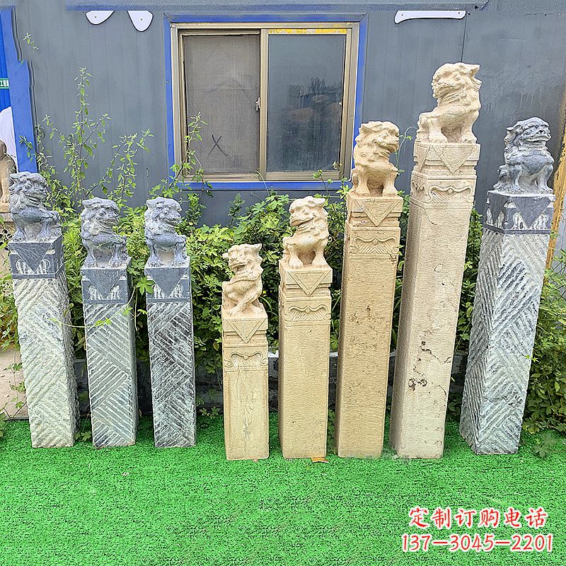 湖北拴马桩狮子