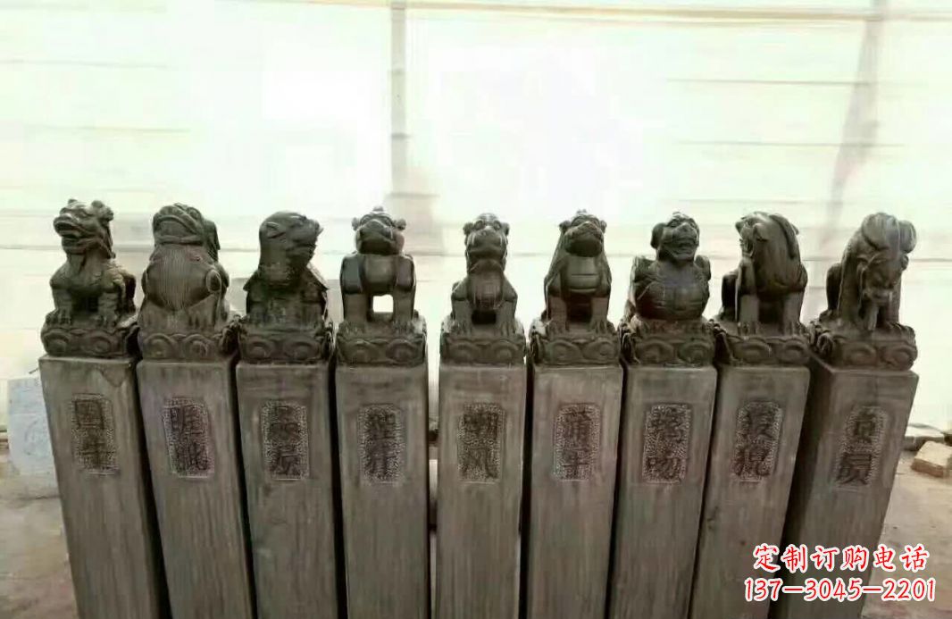 湖北栓马桩石雕