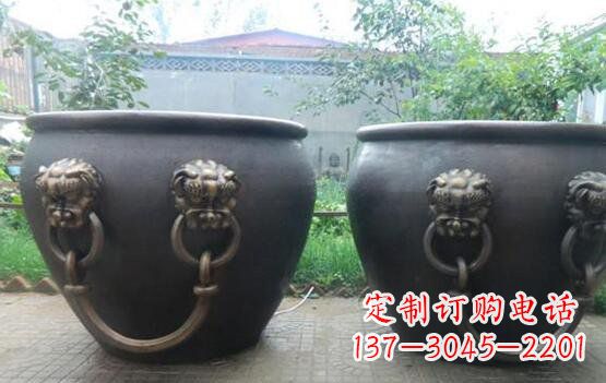 湖北水缸寺庙景观铜雕