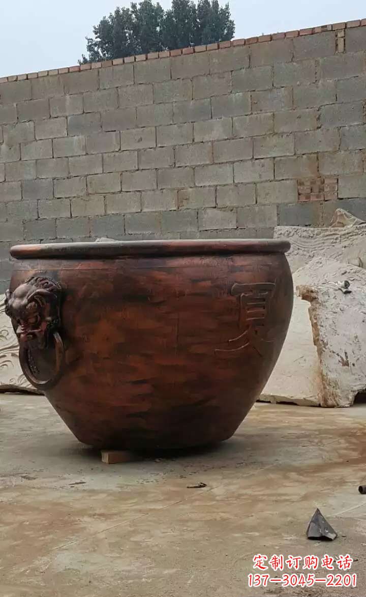 湖北水缸铜雕