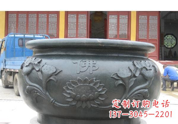 湖北水缸寺庙铜雕 (2)