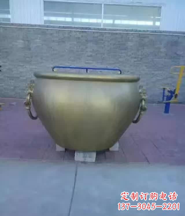 湖北水缸铜雕塑