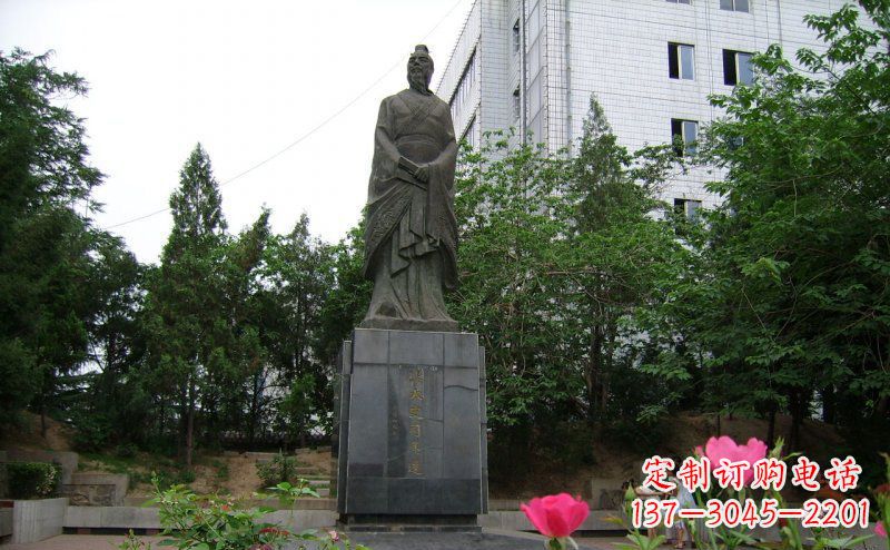 湖北司马迁古代名人铜雕
