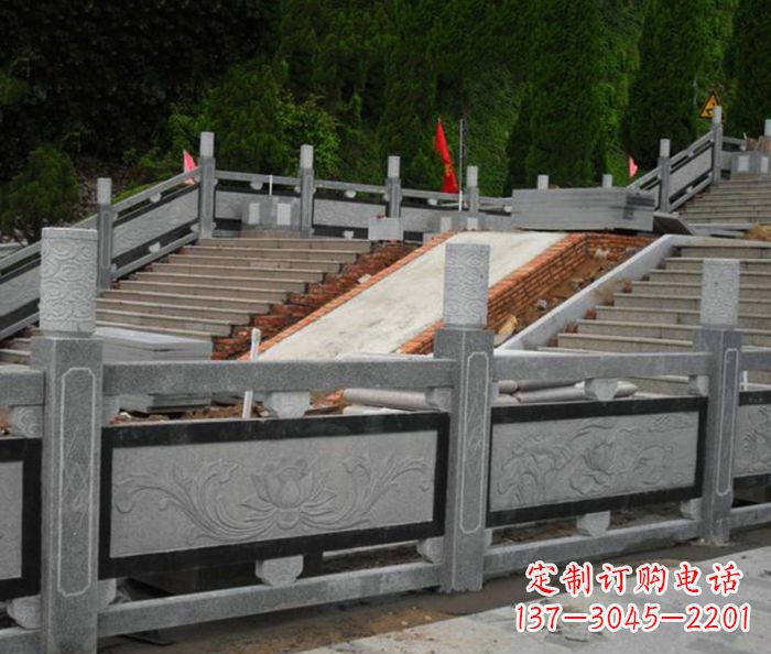 湖北寺庙景观仿古石栏板 (2)
