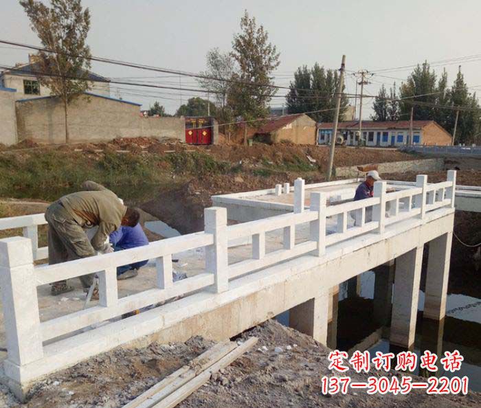 湖北寺庙景观汉白玉栏板石雕