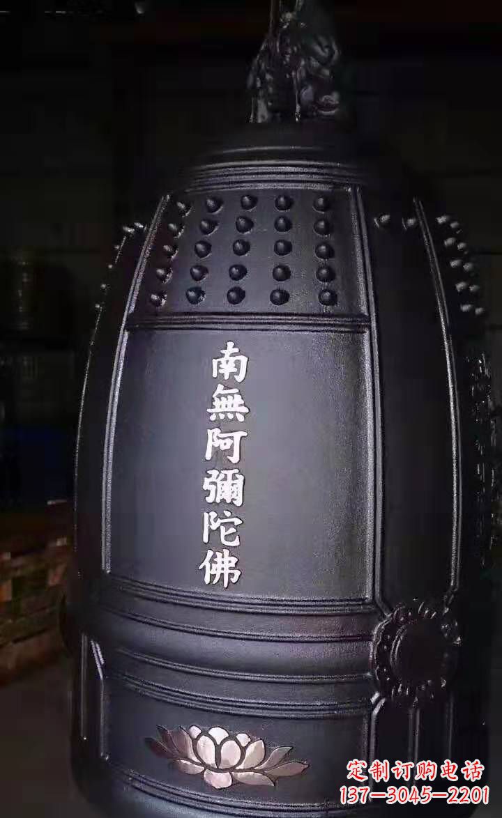 湖北寺庙铜钟雕塑户外景观雕塑