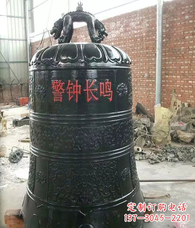 湖北寺庙铸铜钟铜雕 (4)