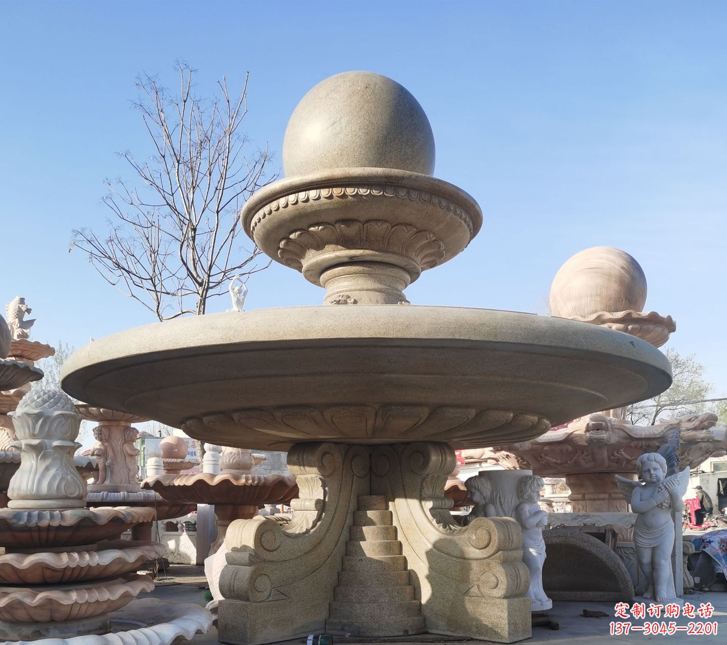 湖北松香玉大理石风水球