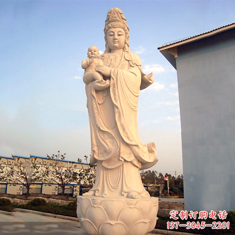 湖北送子观音石雕