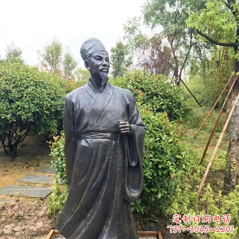 湖北苏东坡铸铜历史文化名人雕像