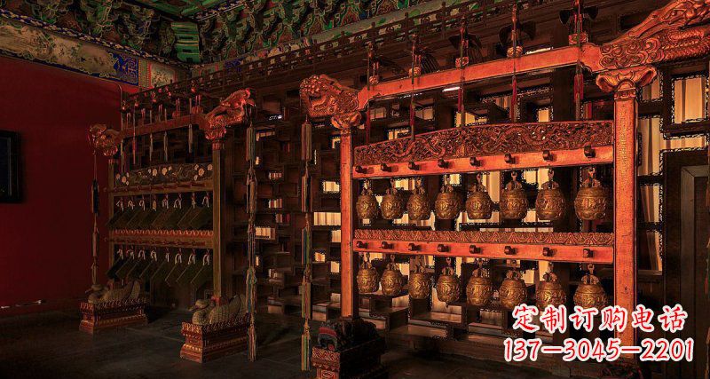 湖北铜编钟古代乐器铜雕