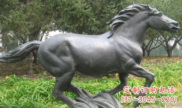 湖北铜雕奔马公园动物雕塑