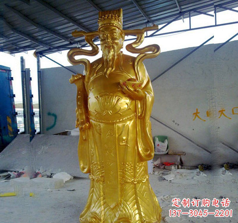湖北铜雕财神雕像