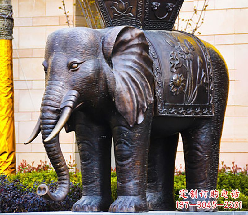 湖北铜雕大象