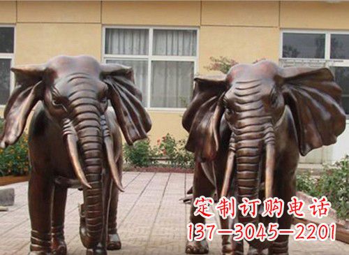 湖北铜雕大象222