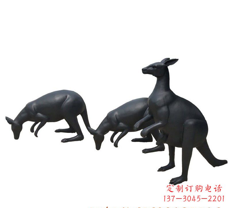 湖北铜雕袋鼠雕塑
