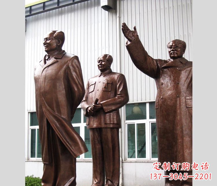 湖北铜雕东方伟人雕塑