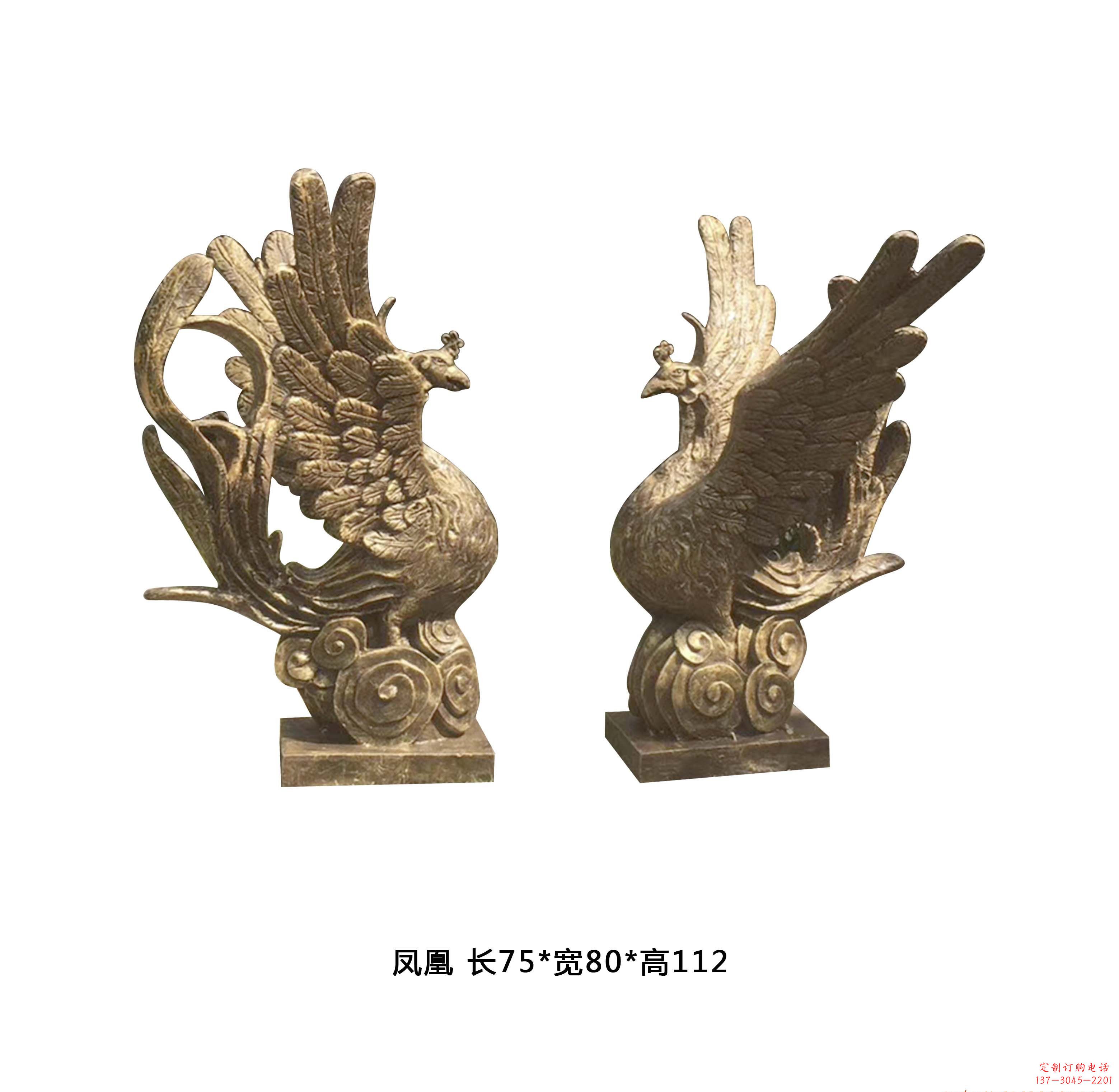 湖北铜雕凤凰雕塑