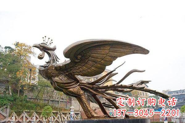 湖北铜雕凤凰