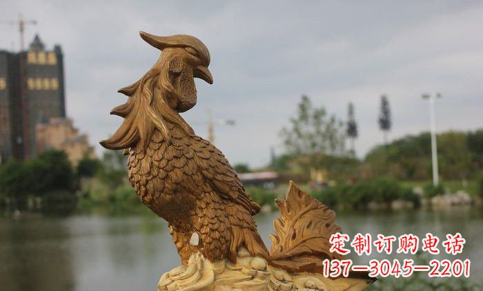 湖北铜雕凤凰古代神兽雕塑