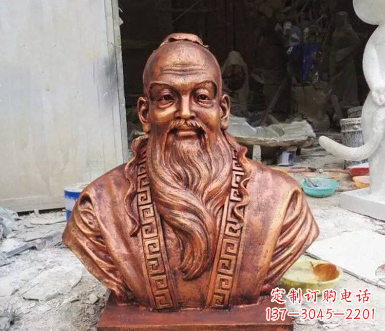 湖北铜雕古代孙思邈人物雕塑
