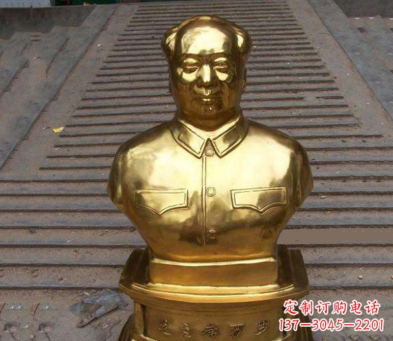 湖北铜雕广场伟人雕塑摆件