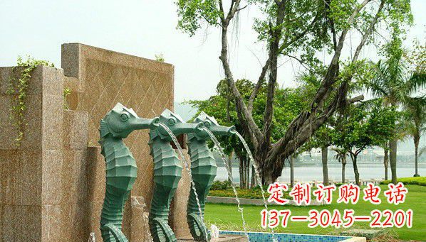 湖北铜雕海马雕塑