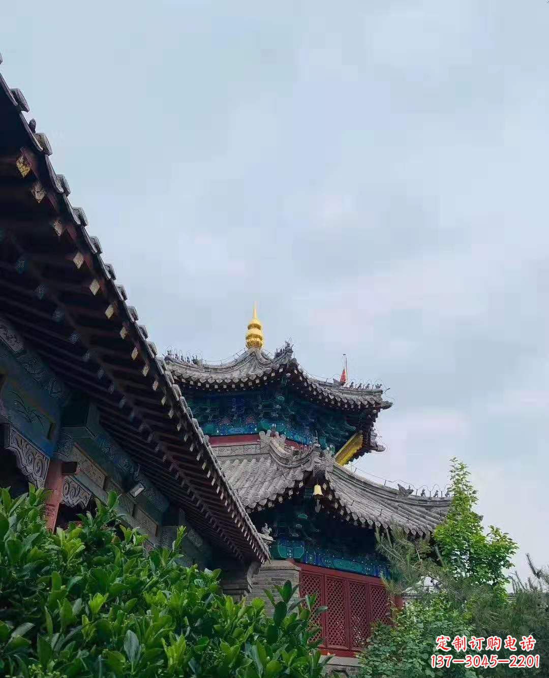 湖北铜雕葫芦塔顶寺庙摆件