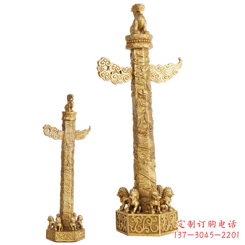 湖北铜雕华表柱
