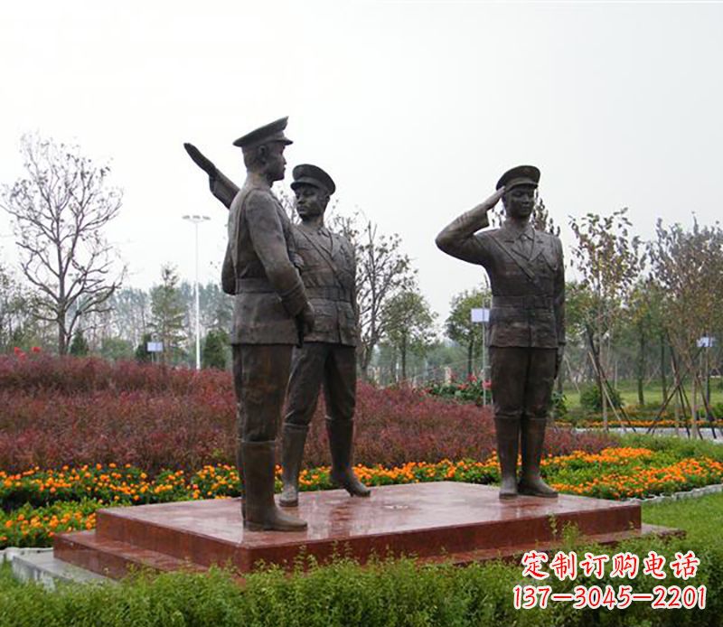 湖北铜雕警察铜雕