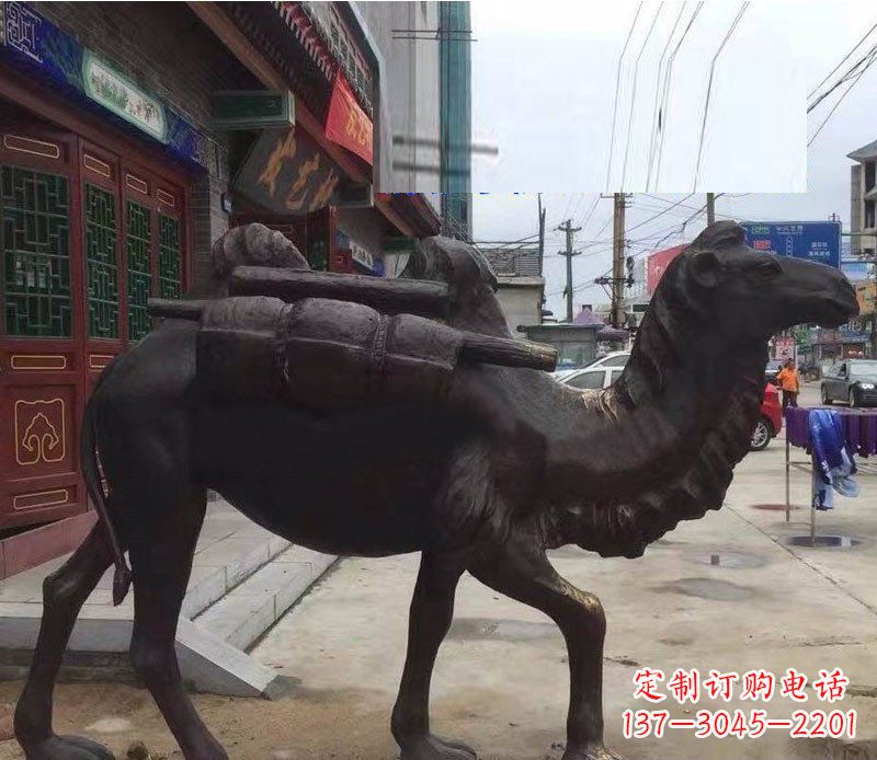 湖北铜雕骆驼公园动物雕塑