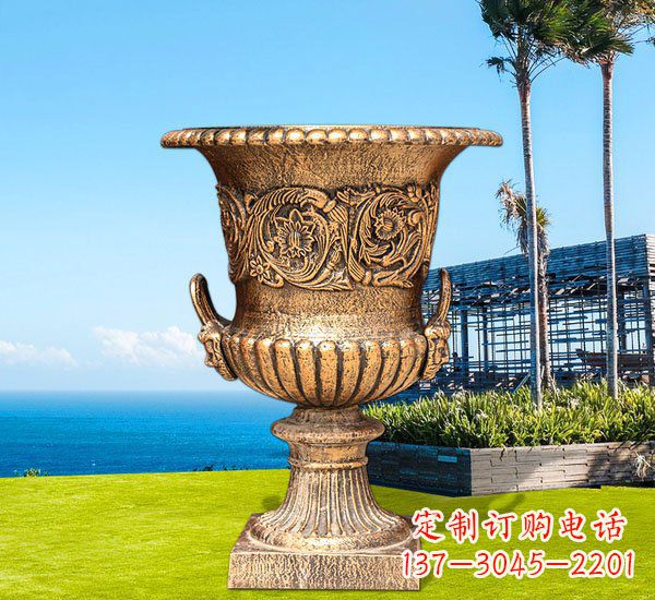 湖北铜雕欧式花盆