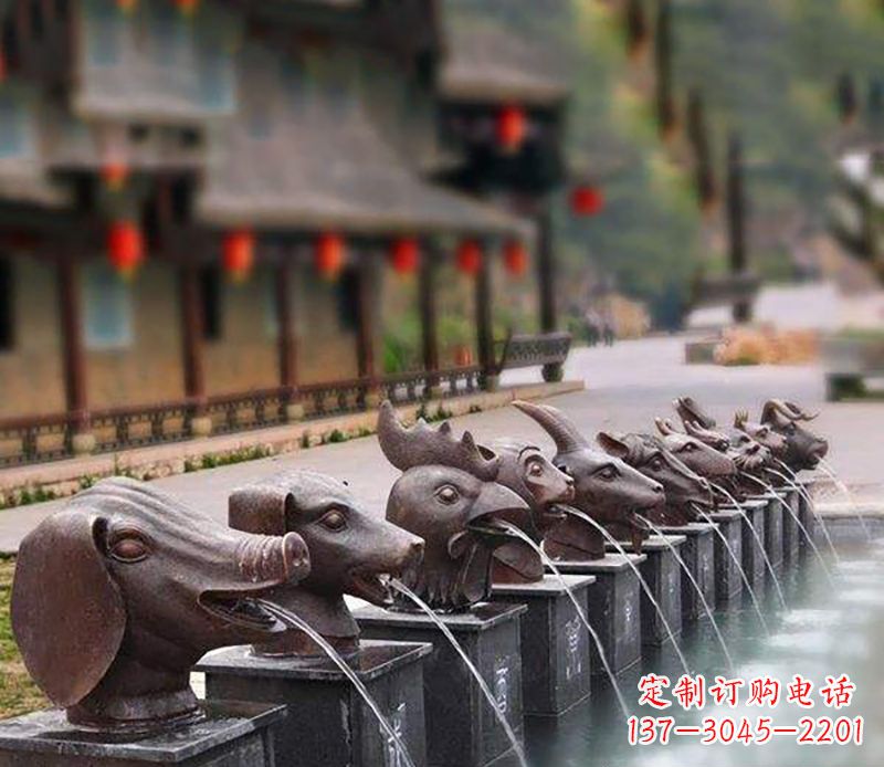 湖北铜雕喷泉
