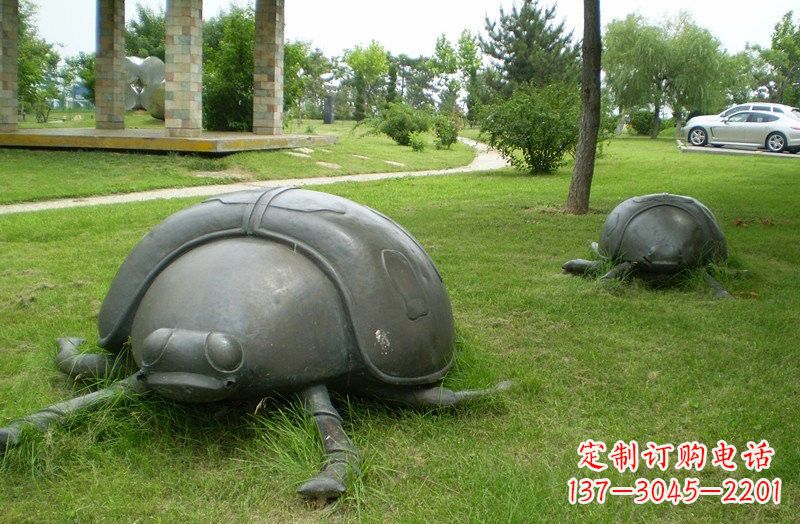 湖北铜雕七星瓢虫公园动物雕塑