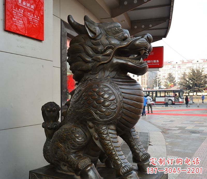 湖北铜雕麒麟
