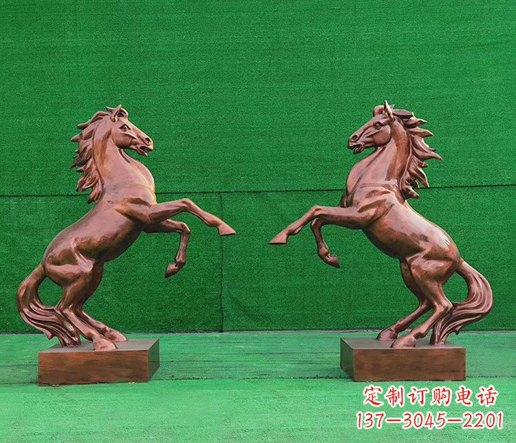 湖北铜雕企业马到成功立马