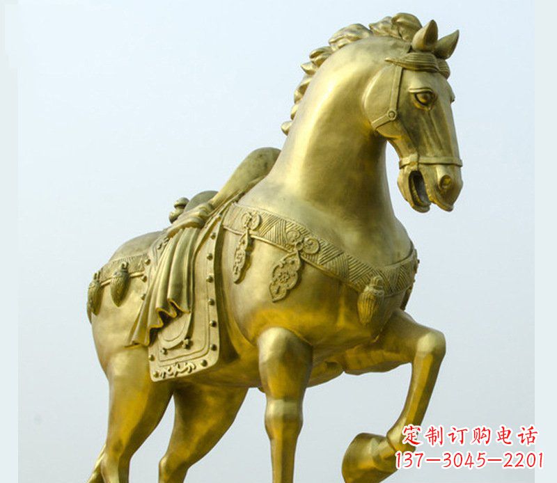湖北铜雕商场招财动物马雕塑