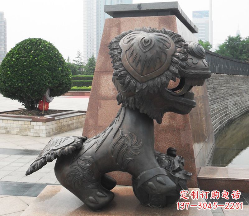 湖北铜雕狮子