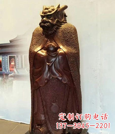 湖北铜雕兽首人身十二生肖