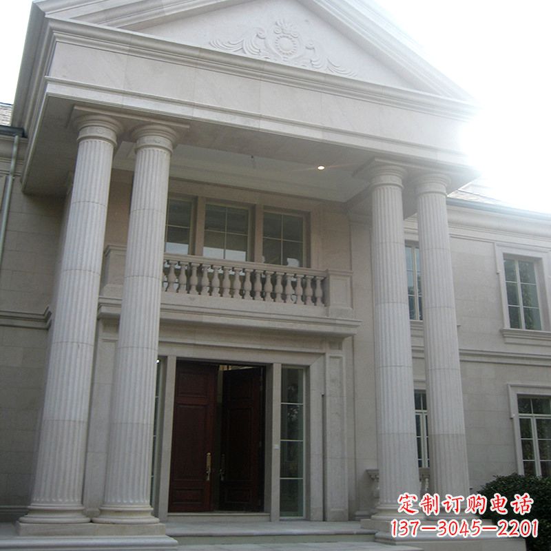 湖北外墙罗马柱石雕