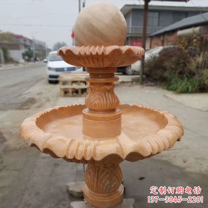 湖北晚霞红风水球