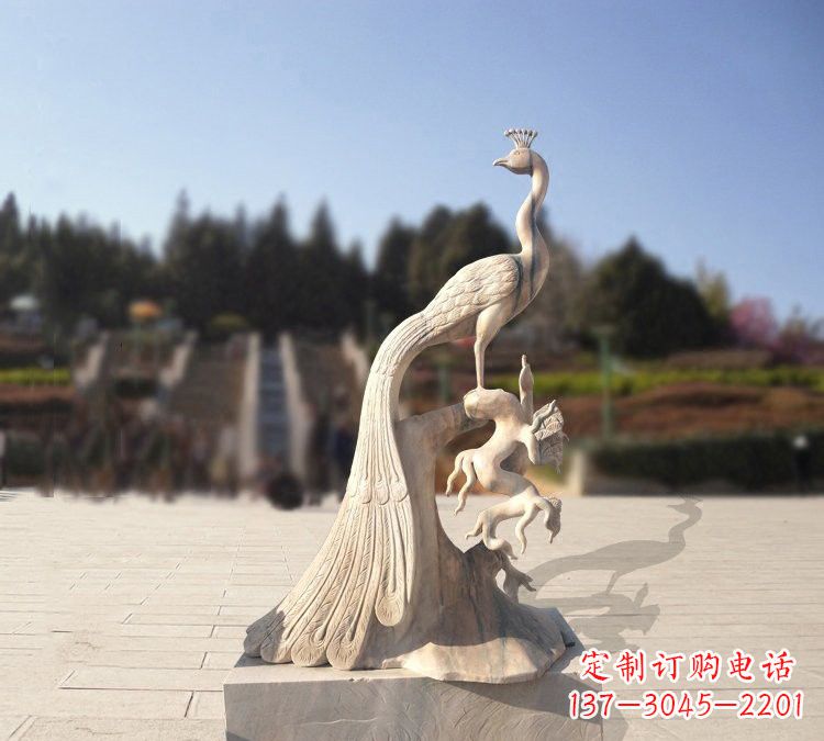 湖北晚霞红孔雀石雕