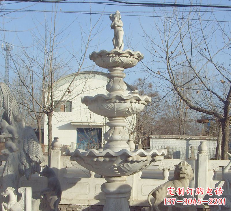 湖北晚霞红石雕风水球图片